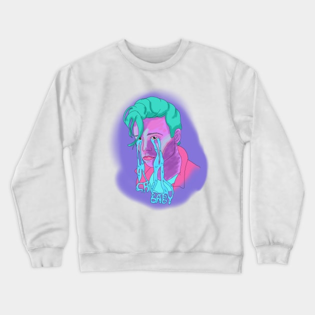 Cry-Baby Crewneck Sweatshirt by SchlockHorror